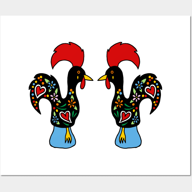 Rooster of Barcelos Wall Art by HLeslie Design